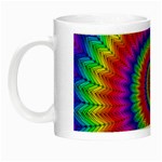 Psychedelic Rainbow Spiral Night Luminous Mug