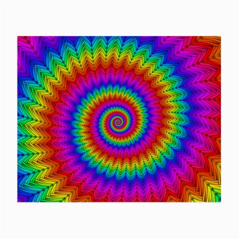 Psychedelic Rainbow Spiral Small Glasses Cloth from ArtsNow.com Front