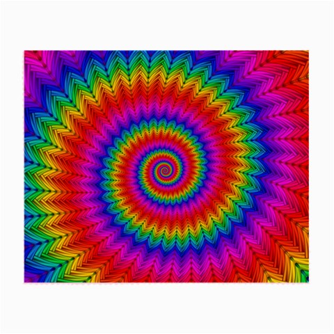 Psychedelic Rainbow Spiral Small Glasses Cloth from ArtsNow.com Front