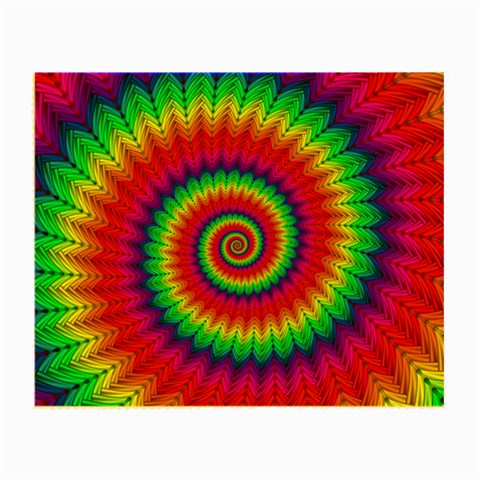 Psychedelic Rainbow Spiral Small Glasses Cloth from ArtsNow.com Front