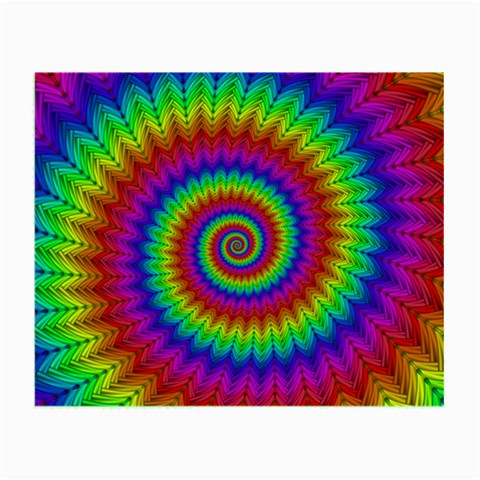 Psychedelic Rainbow Spiral Small Glasses Cloth from ArtsNow.com Front