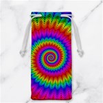 Psychedelic Rainbow Spiral Jewelry Bag