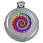 Psychedelic Rainbow Spiral Hip Flask (5 oz)