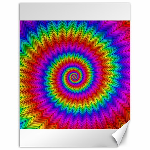 Psychedelic Rainbow Spiral Canvas 12  x 16  from ArtsNow.com 11.86 x15.41  Canvas - 1