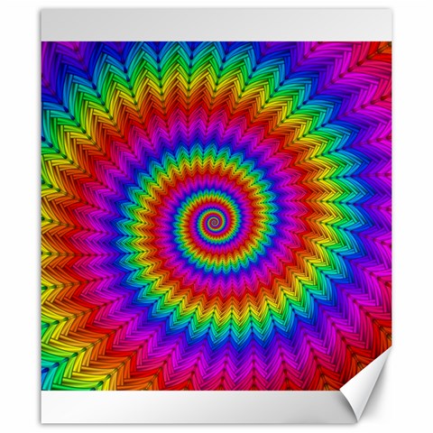 Psychedelic Rainbow Spiral Canvas 20  x 24  from ArtsNow.com 19.57 x23.15  Canvas - 1