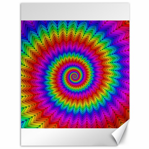 Psychedelic Rainbow Spiral Canvas 36  x 48  from ArtsNow.com 35.26 x46.15  Canvas - 1