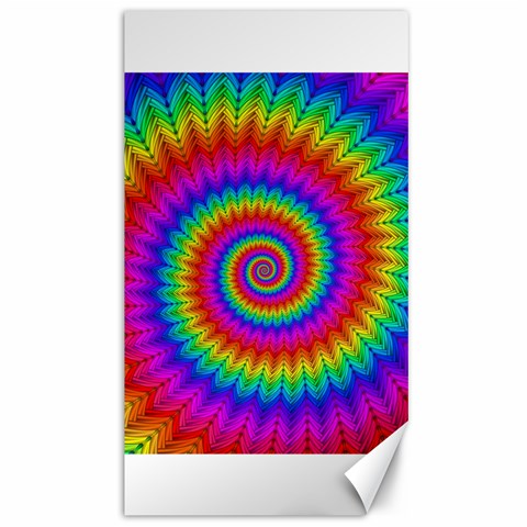 Psychedelic Rainbow Spiral Canvas 40  x 72  from ArtsNow.com 39.28 x69.23  Canvas - 1