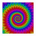 Psychedelic Rainbow Spiral Medium Glasses Cloth