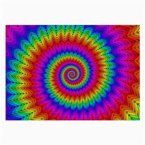 Psychedelic Rainbow Spiral Large Glasses Cloth from ArtsNow.com Front