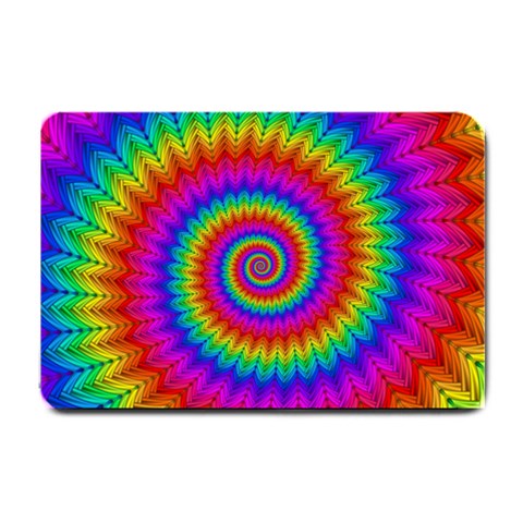 Psychedelic Rainbow Spiral Small Doormat from ArtsNow.com 24 x16  Door Mat