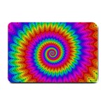 Psychedelic Rainbow Spiral Small Doormat