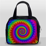 Psychedelic Rainbow Spiral Classic Handbag (Two Sides)