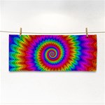 Psychedelic Rainbow Spiral Hand Towel