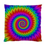 Psychedelic Rainbow Spiral Standard Cushion Case (One Side)