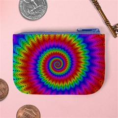 Psychedelic Rainbow Spiral Mini Coin Purse from ArtsNow.com Back