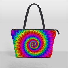 Psychedelic Rainbow Spiral Classic Shoulder Handbag from ArtsNow.com Front