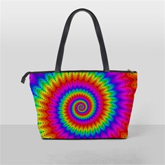 Psychedelic Rainbow Spiral Classic Shoulder Handbag from ArtsNow.com Back