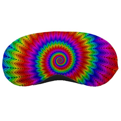 Psychedelic Rainbow Spiral Sleeping Mask from ArtsNow.com Front