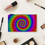 Psychedelic Rainbow Spiral Cosmetic Bag (Small)