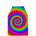 Psychedelic Rainbow Spiral Full Print Apron