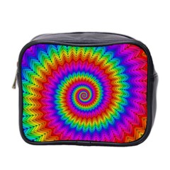 Psychedelic Rainbow Spiral Mini Toiletries Bag (Two Sides) from ArtsNow.com Front