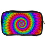 Psychedelic Rainbow Spiral Toiletries Bag (Two Sides)