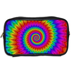 Psychedelic Rainbow Spiral Toiletries Bag (Two Sides) from ArtsNow.com Back