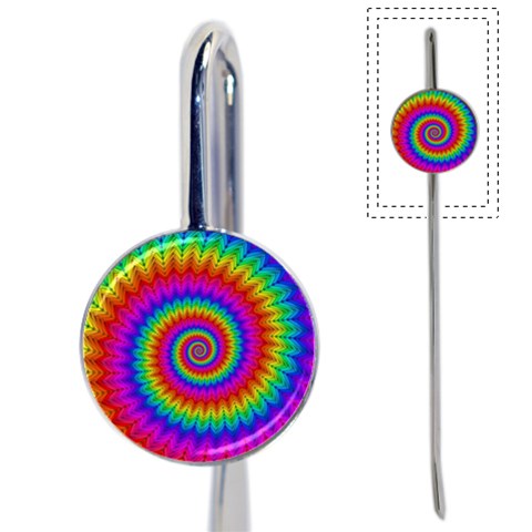 Psychedelic Rainbow Spiral Book Mark from ArtsNow.com Front