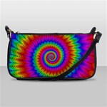 Psychedelic Rainbow Spiral Shoulder Clutch Bag