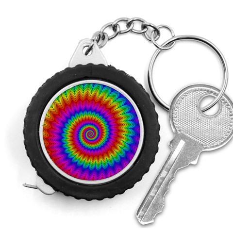 Psychedelic Rainbow Spiral Measuring Tape from ArtsNow.com Front