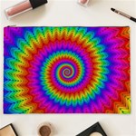 Psychedelic Rainbow Spiral Cosmetic Bag (XXL)