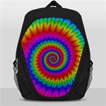 Psychedelic Rainbow Spiral Backpack Bag