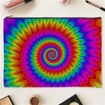 Psychedelic Rainbow Spiral Cosmetic Bag (XXXL)