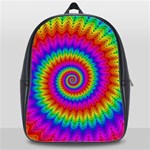 Psychedelic Rainbow Spiral School Bag (XL)