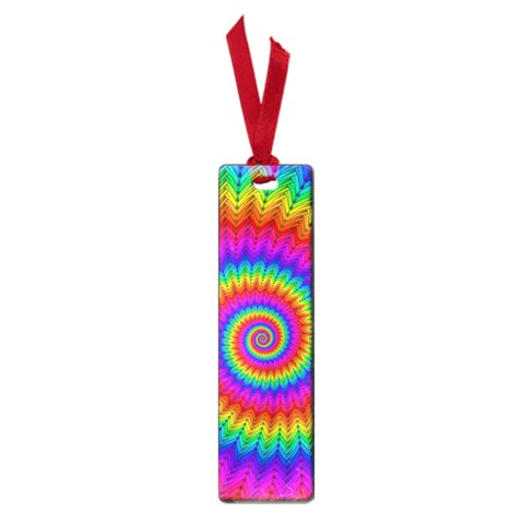 Psychedelic Rainbow Spiral Small Book Mark from ArtsNow.com Front