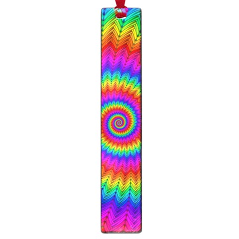 Psychedelic Rainbow Spiral Large Book Mark from ArtsNow.com Front