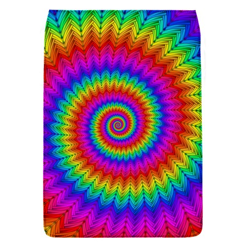 Psychedelic Rainbow Spiral Removable Flap Cover (S) from ArtsNow.com Front