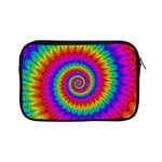 Psychedelic Rainbow Spiral Apple iPad Mini Zipper Case