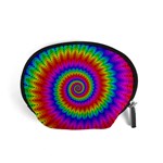 Psychedelic Rainbow Spiral Accessory Pouch (Small)