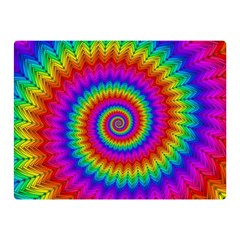 Psychedelic Rainbow Spiral Double Sided Flano Blanket (Mini) from ArtsNow.com 35 x27  Blanket Front