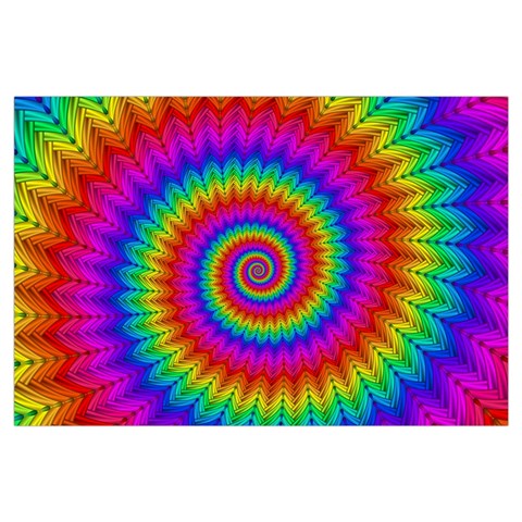 Psychedelic Rainbow Spiral Samsung Galaxy Note 4 Case (Black) from ArtsNow.com Front