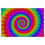 Psychedelic Rainbow Spiral Samsung Galaxy Note 4 Case (Black)