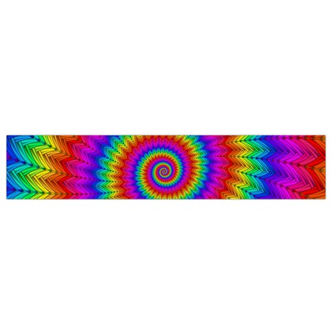 Psychedelic Rainbow Spiral Flano Scarf (Small) from ArtsNow.com Front