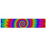 Psychedelic Rainbow Spiral Flano Scarf (Small)