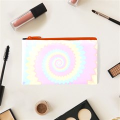 Psychedelic Rainbow Spiral Cosmetic Bag (XS) from ArtsNow.com Front