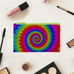 Psychedelic Rainbow Spiral Cosmetic Bag (XS)