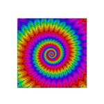 Psychedelic Rainbow Spiral Satin Bandana Scarf