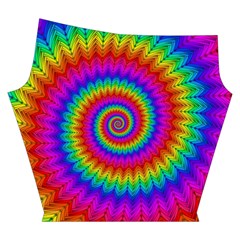 Psychedelic Rainbow Spiral Yoga Cropped Leggings from ArtsNow.com Right