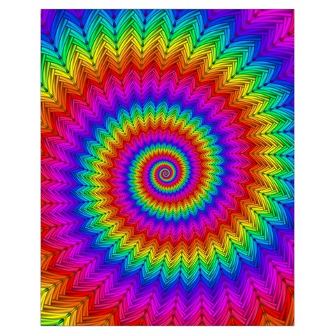 Psychedelic Rainbow Spiral Drawstring Pouch (XL) from ArtsNow.com Front