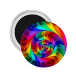 Psychedelic Rainbow Spiral 2.25  Magnet